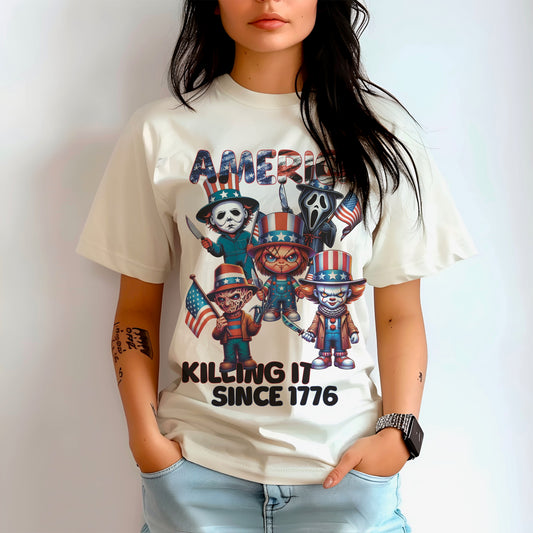 America Killers Cropped Tee