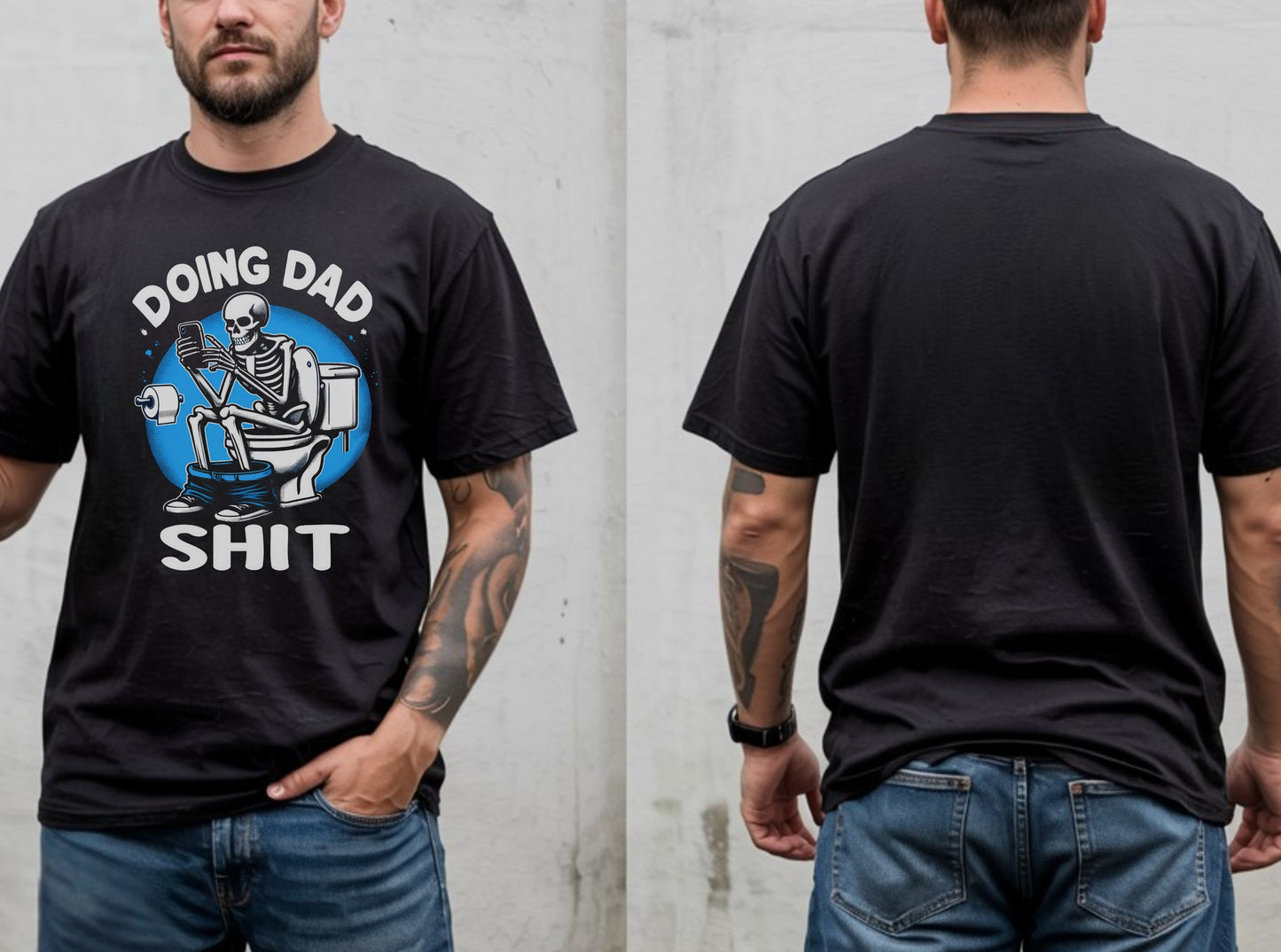 Doing Dad Shit Skeleton Graphic Tee