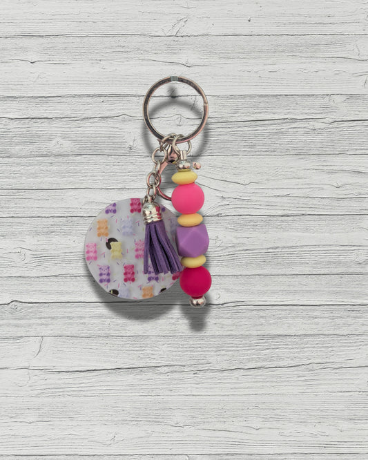 The "Self-Expression Era" Acrylic & Bead Keychains