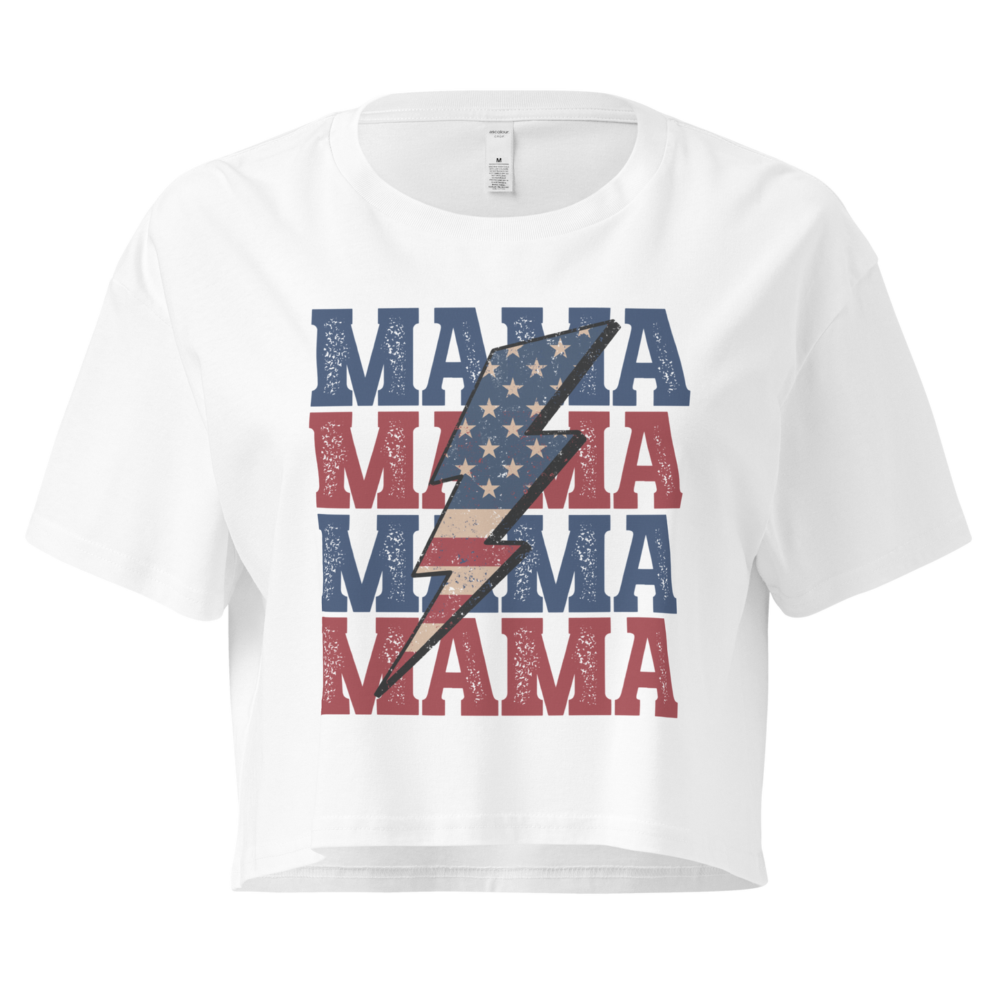 Mama USA Cropped Tee