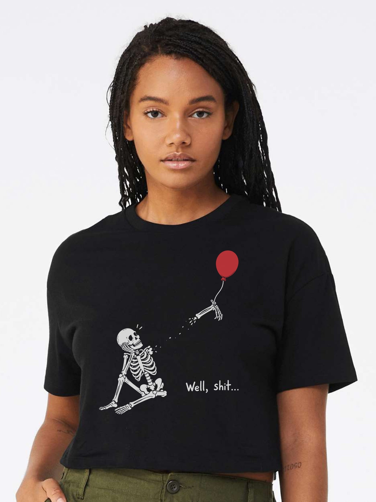 Well Shit Graphic Crop Top