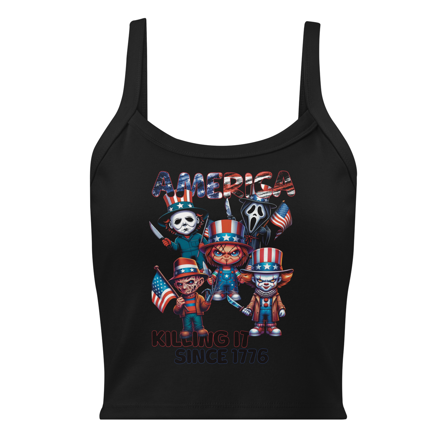 America Killers Cropped Tank
