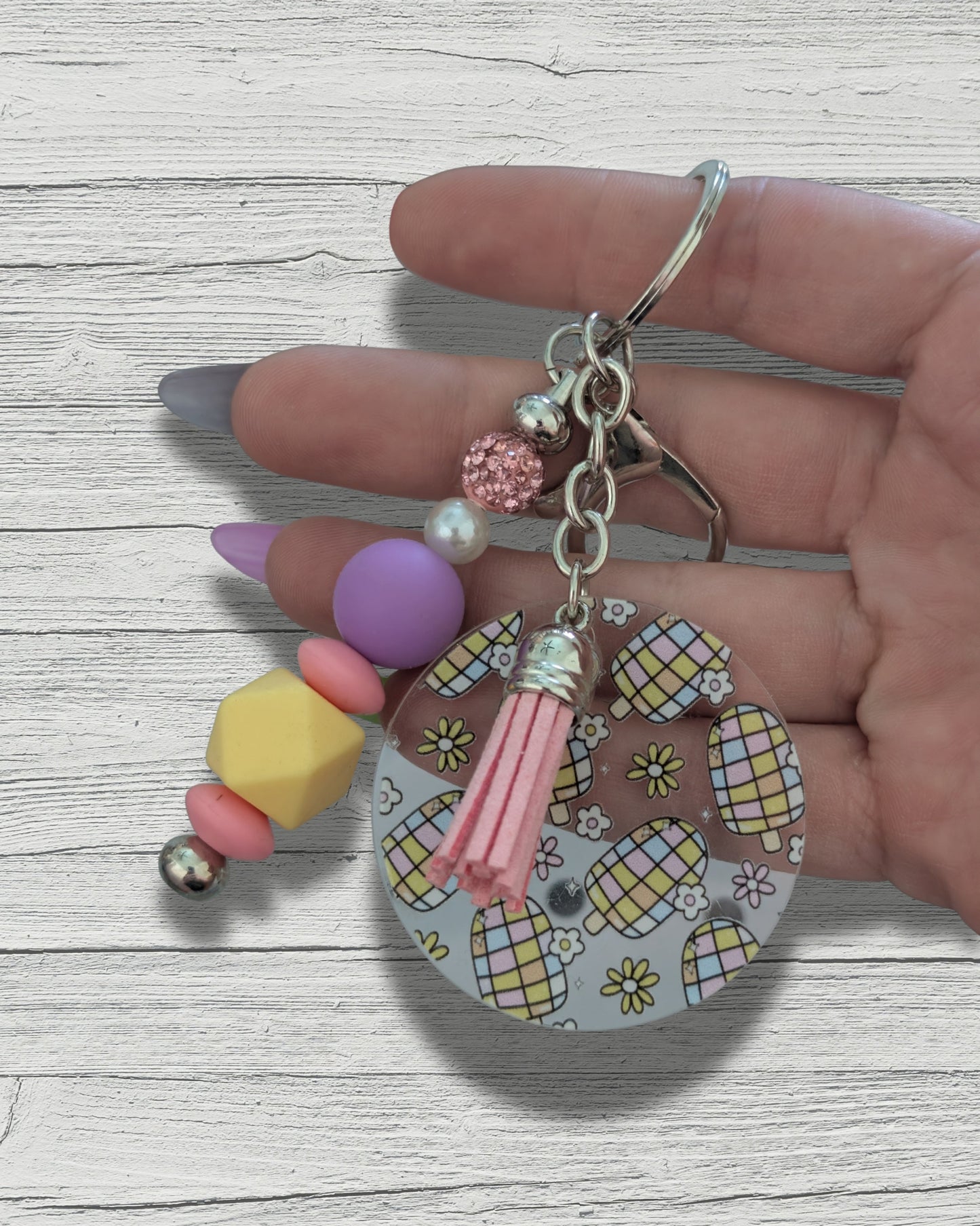 The "Self-Expression Era" Acrylic & Bead Keychains