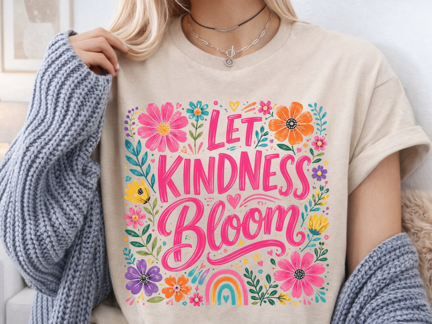 Let Kindness Bloom Floral Graphic Tee