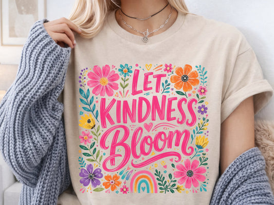 Let Kindness Bloom Floral Graphic Tee