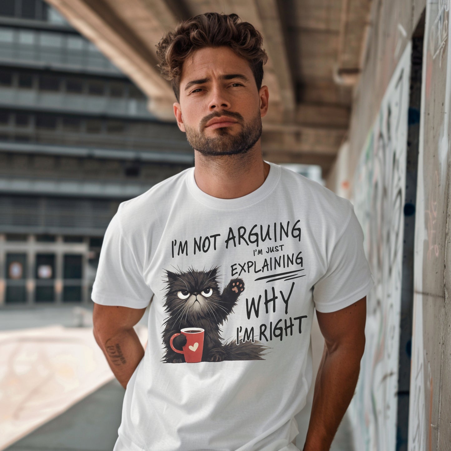 I'm Not Arguing Sassy Cat Graphic Tee