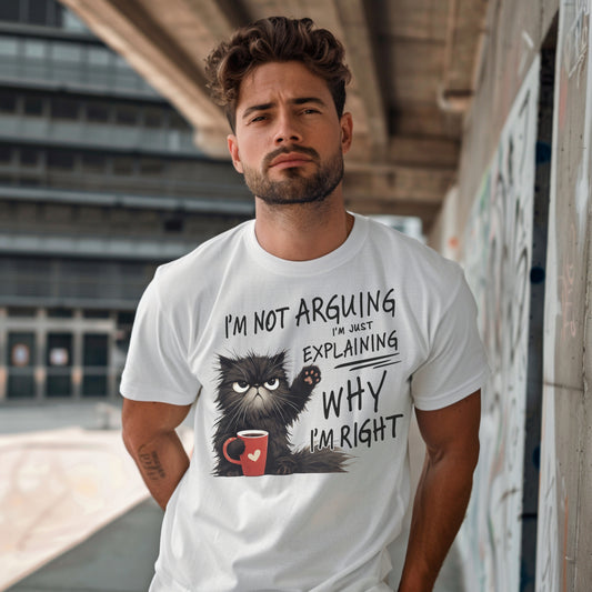I'm Not Arguing Sassy Cat Graphic Tee