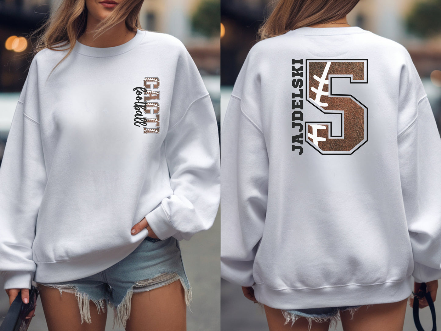 The "Custom Game Day" Era Custom Football Tees & Crewnecks