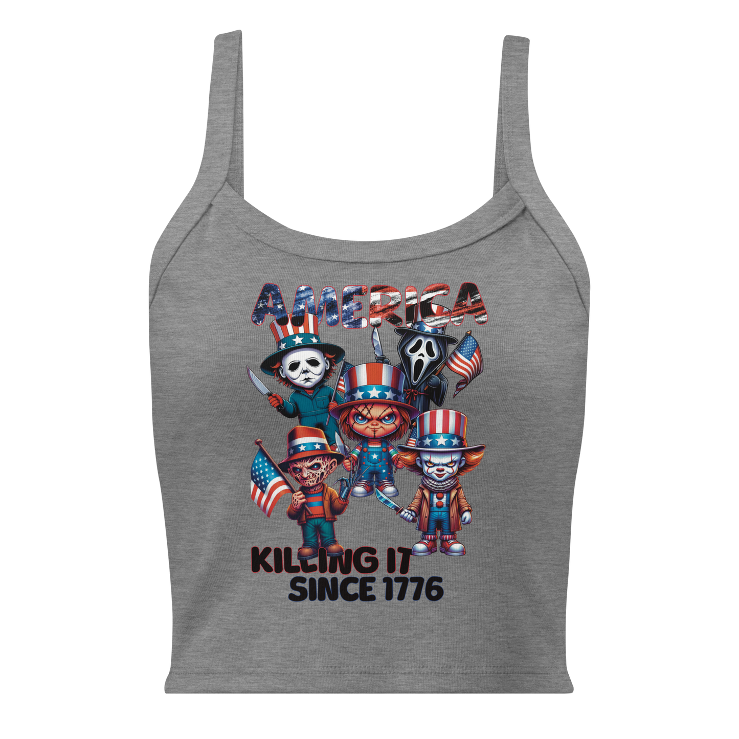 America Killers Cropped Tank