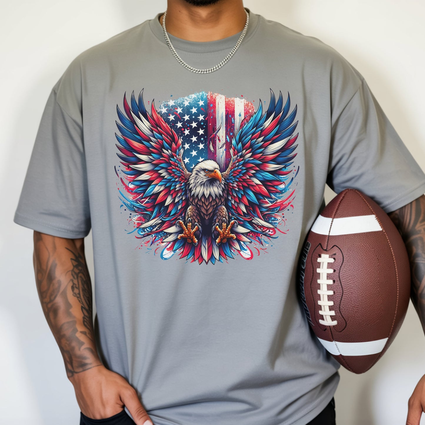 Patriotic Eagle Flag Graphic Tee