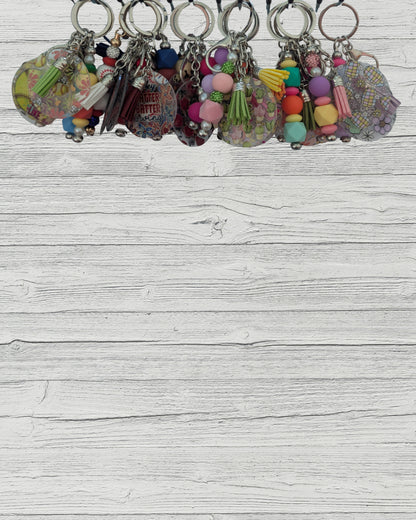 The "Self-Expression Era" Acrylic & Bead Keychains
