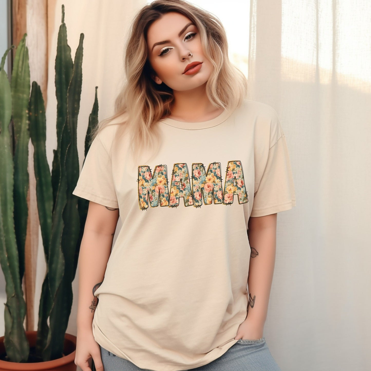 Flower Power Mama Tee