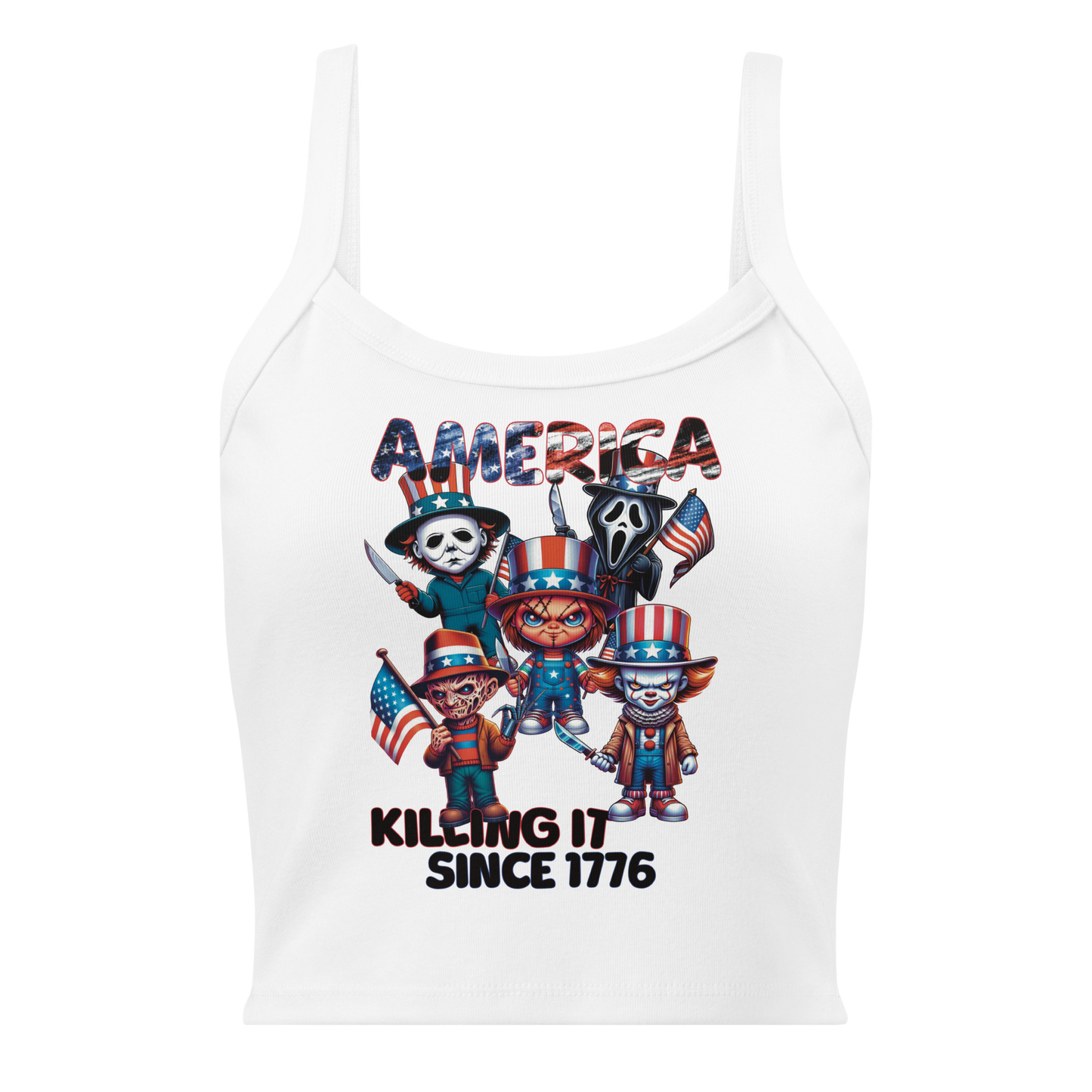 America Killers Cropped Tank