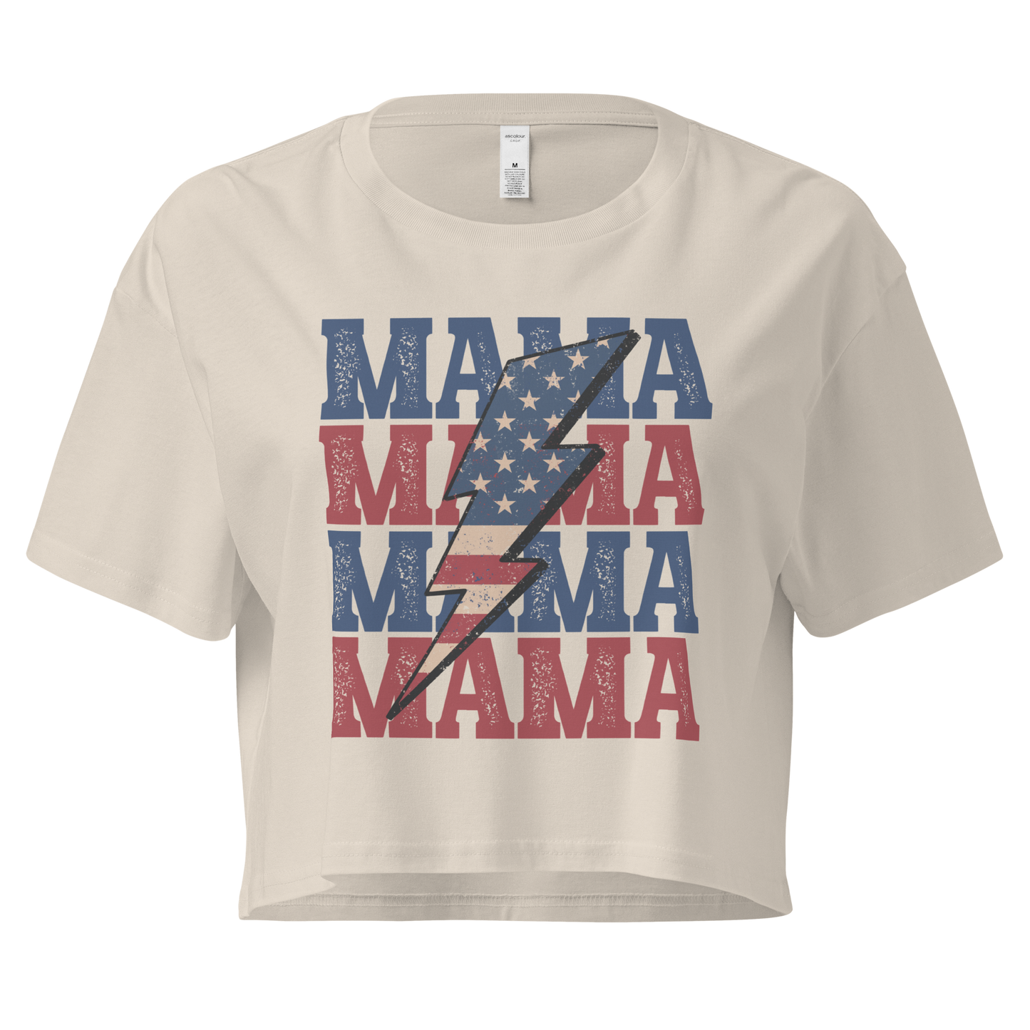 Mama USA Cropped Tee
