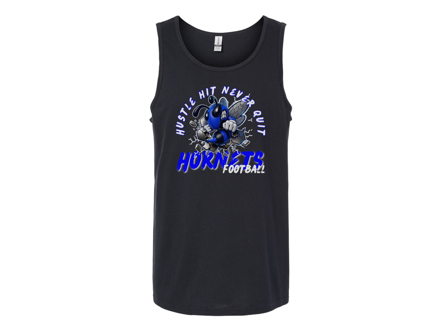 Hustle Hit Never Quit Hornets Football