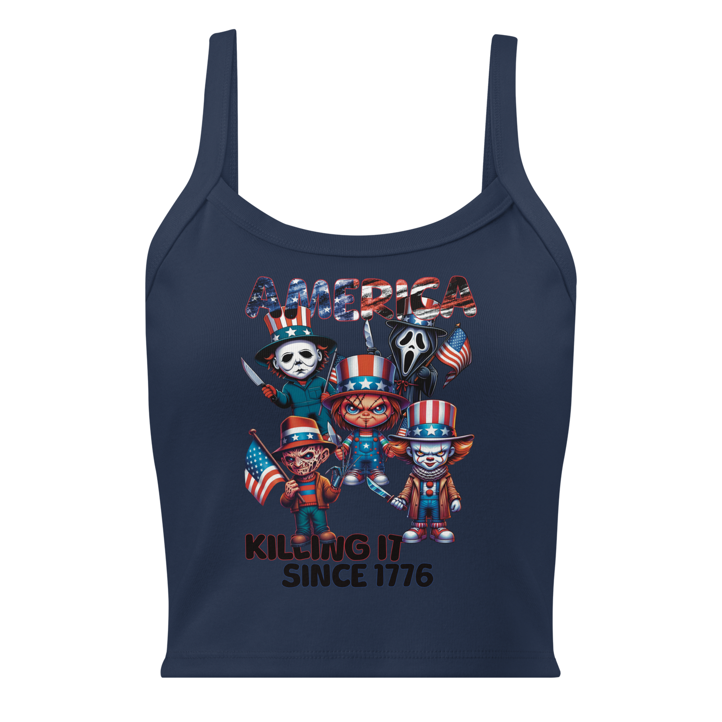 America Killers Cropped Tank