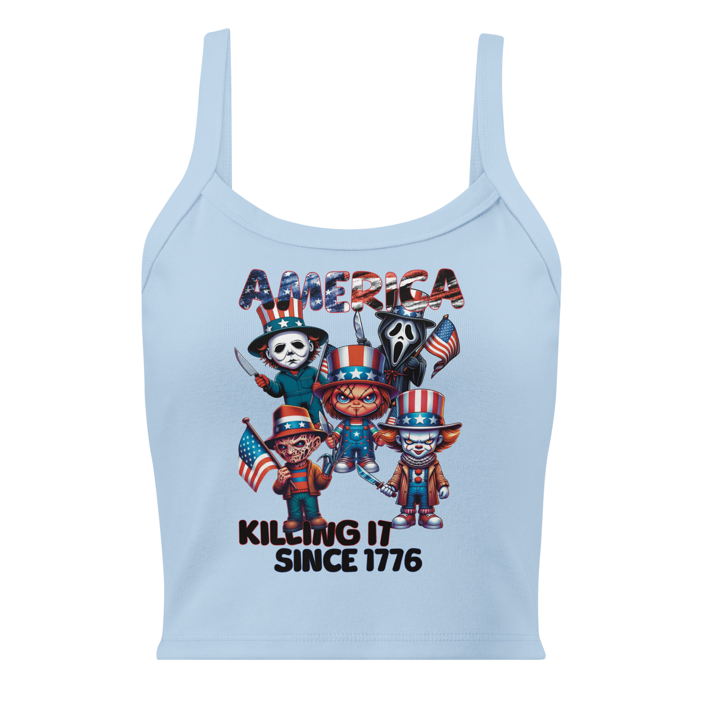 America Killers Cropped Tank