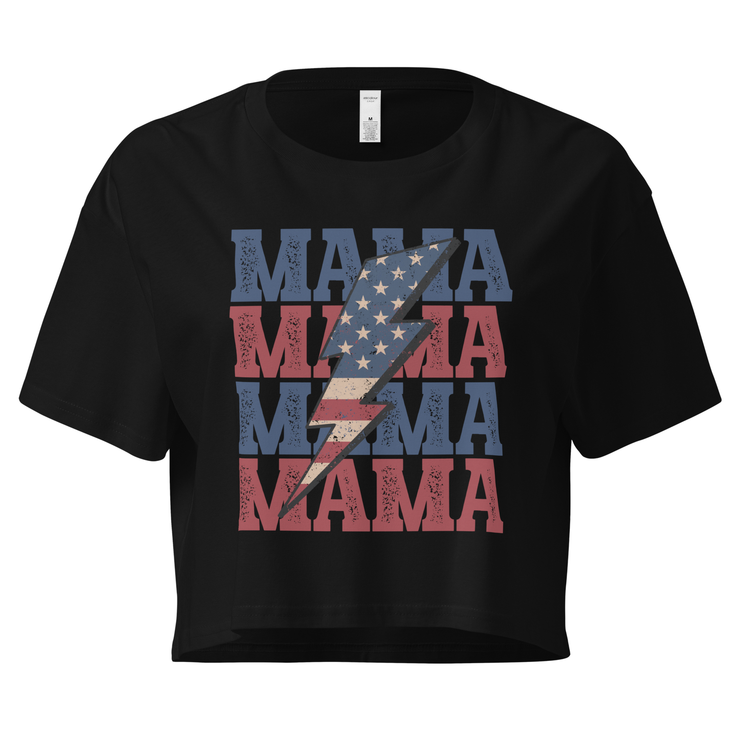 Mama USA Cropped Tee