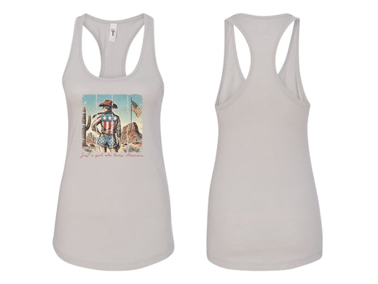 Just a Girl Who Loves America Patriotic Apparel