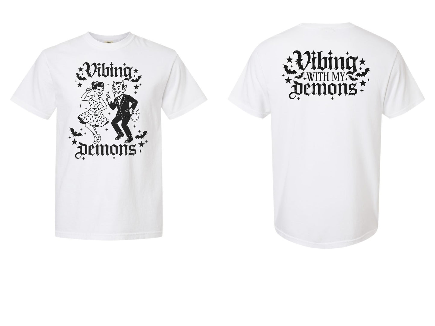 The Vibing With My Demons Era Tee & Sweatshirt