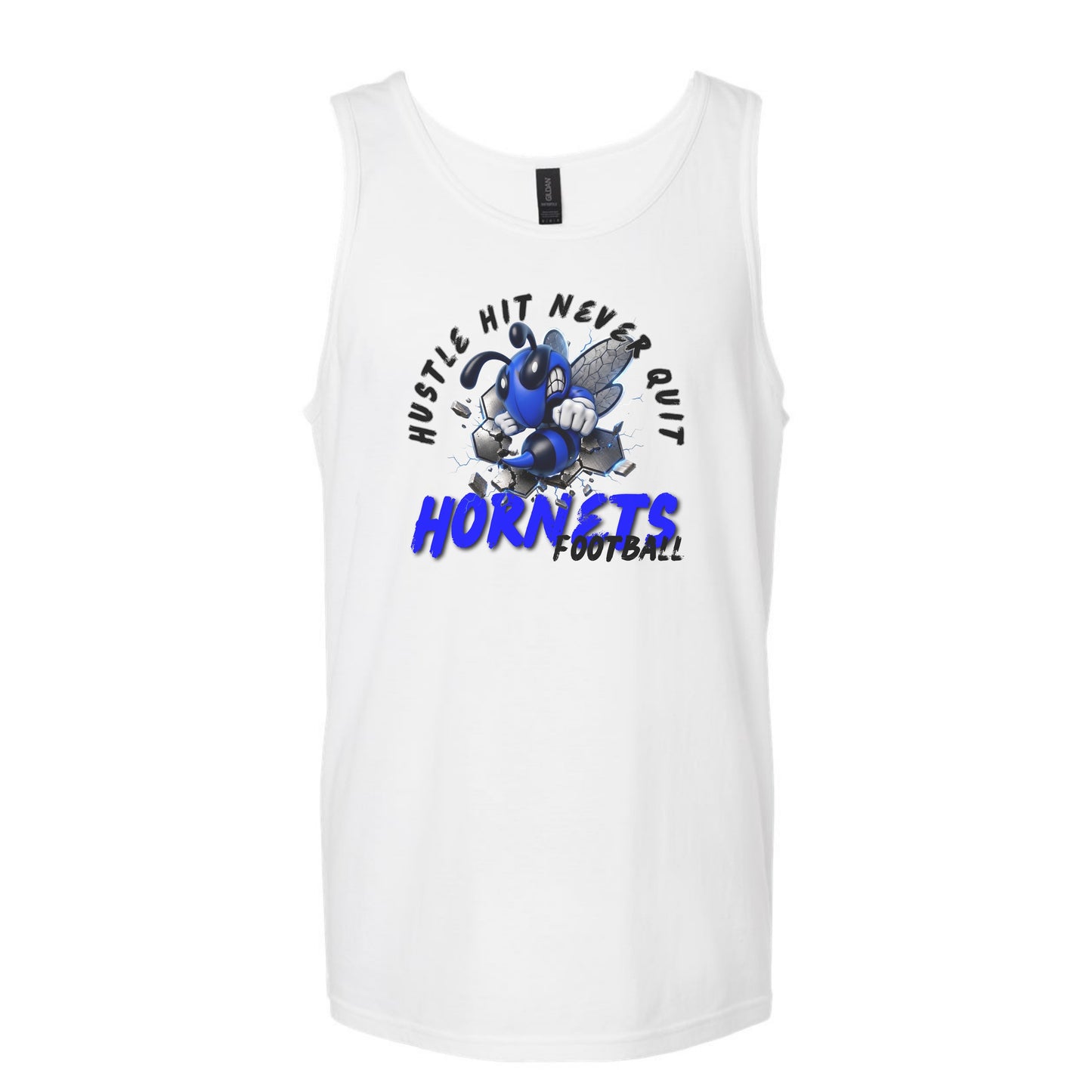 Hustle Hit Never Quit Hornets Football