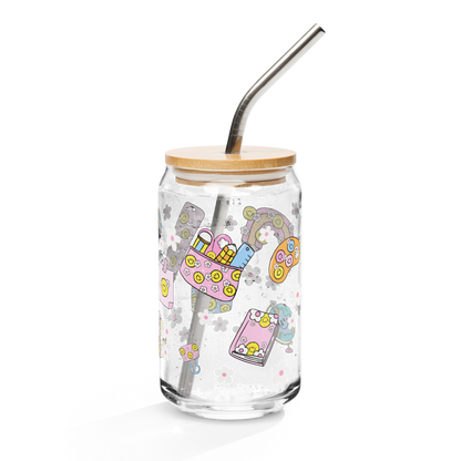 The "Happy Classroom" Era 16oz Glass Can